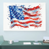 Amerikaanse Vlag USA Waterverf 4 juli Spandoek (Beurs)