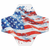 Amerikaanse vlag USA Waterverf 4 juli Voetbal (Enkel)