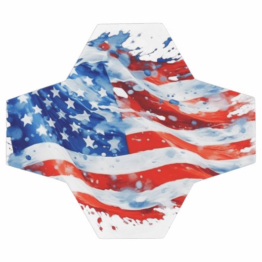 Amerikaanse vlag USA Waterverf 4 juli Voetbal (Enkel)