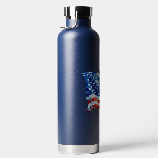 Amerikaanse vlag USA Waterverf 4 juli Waterfles (Rechts)