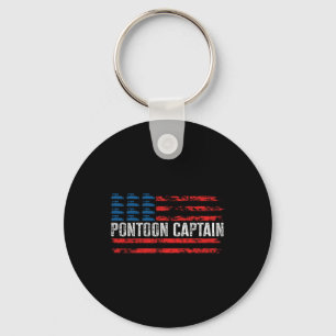 Amerikaanse Vlag Vaar Kleding Heren Zwart Ponton Sleutelhanger