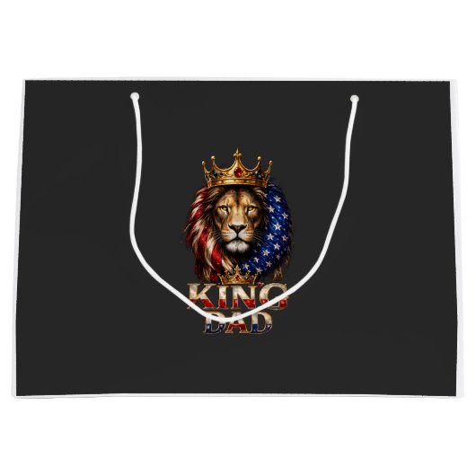 Amerikaanse Vlag Vader Leeuw Groot Cadeauzakje (Voorkant)