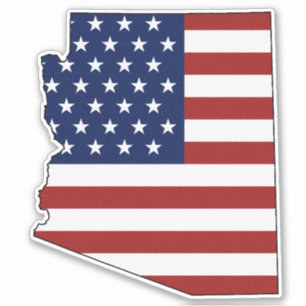 Amerikaanse vlag van Arizona Sticker