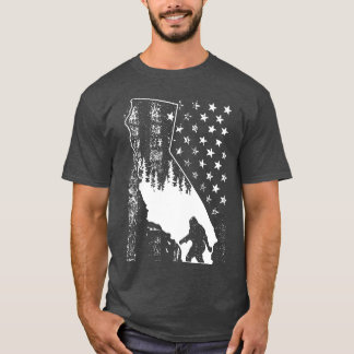 Amerikaanse vlag van Californië T-shirt