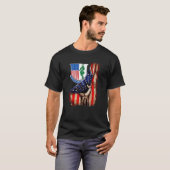 Amerikaanse vlag van de Amerikaanse afdeling van h T-shirt (Voorkant volledig)
