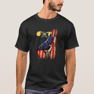 Amerikaanse vlag van de Amerikaanse filiaal van he T-shirt