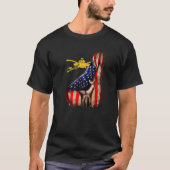 Amerikaanse vlag van de Amerikaanse legerafdeling T-shirt (Voorkant)