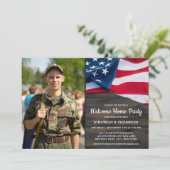 Amerikaanse vlag van de Amerikaanse thuispartij Kaart (Staand voorkant)