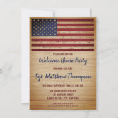 Amerikaanse vlag van de militaire soldaat Homecomi Kaart (Voorkant)