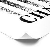 Amerikaanse vlag van de politie foto afdruk (Hoek)