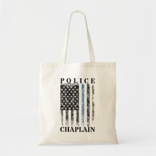 Amerikaanse vlag van de politie tote bag