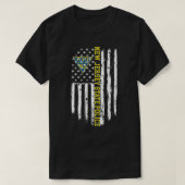 Amerikaanse vlag van de politie van New Jersey T-shirt (Design voorkant)
