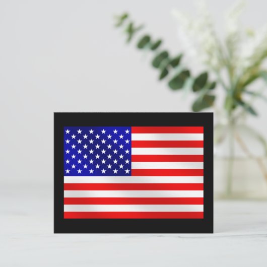 Amerikaanse vlag van de Verenigde Staten van Ameri Briefkaart (Staand voorkant)