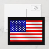 Amerikaanse vlag van de Verenigde Staten van Ameri Briefkaart (Voorkant / Achterkant)