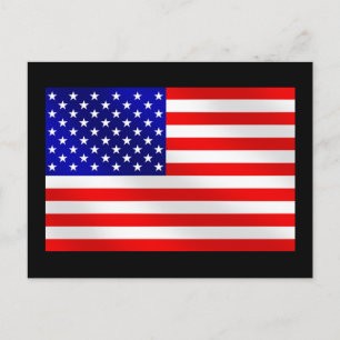 Amerikaanse vlag van de Verenigde Staten van Ameri Briefkaart