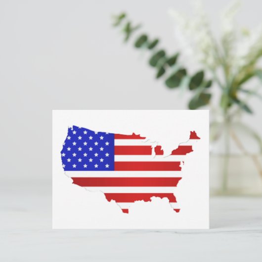 Amerikaanse vlag van de Verenigde Staten van Ameri Briefkaart (Staand voorkant)