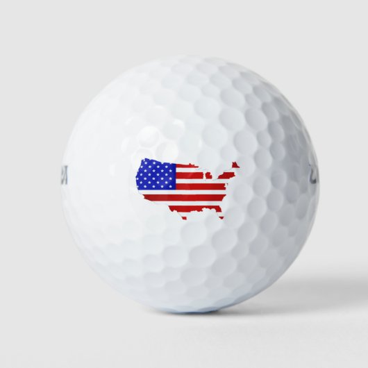 Amerikaanse vlag van de Verenigde Staten van Ameri Golfballen (Voorkant)