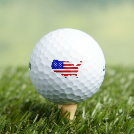 Amerikaanse vlag van de Verenigde Staten van Ameri Golfballen (Insitu Shirt)
