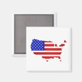 Amerikaanse vlag van de Verenigde Staten van Ameri Magneet (Voorkant / Achterkant)
