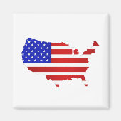 Amerikaanse vlag van de Verenigde Staten van Ameri Magneet (Voorkant)