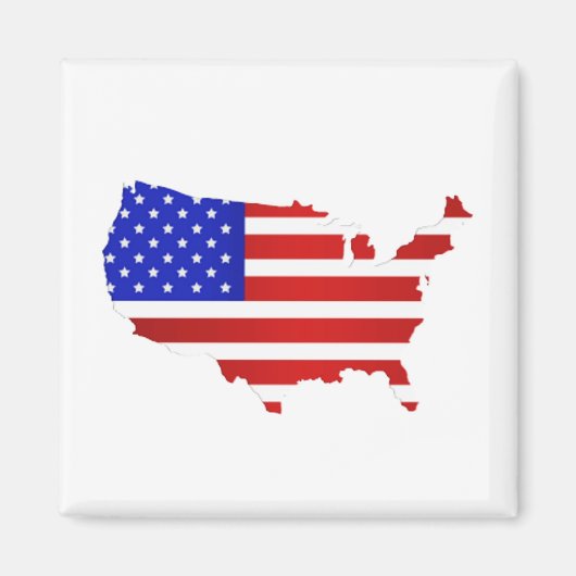 Amerikaanse vlag van de Verenigde Staten van Ameri Magneet (Voorkant)