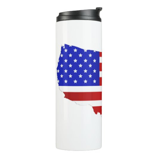 Amerikaanse vlag van de Verenigde Staten van Ameri Thermosbeker (Gedraaid links)