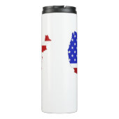 Amerikaanse vlag van de Verenigde Staten van Ameri Thermosbeker (Achterkant)