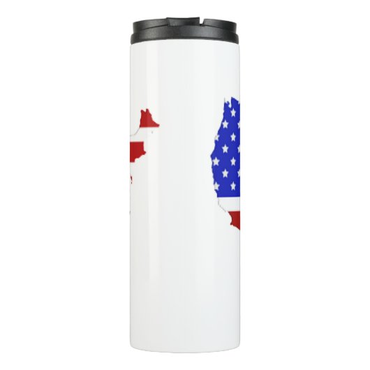 Amerikaanse vlag van de Verenigde Staten van Ameri Thermosbeker (Achterkant)