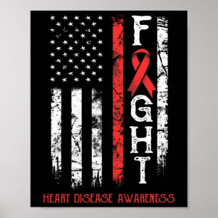Amerikaanse vlag van Disease Warrior Poster