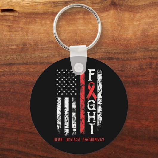 Amerikaanse vlag van Disease Warrior Sleutelhanger (Voorkant)