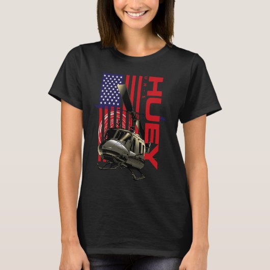 Amerikaanse vlag van een vliegtuig met militaire h t-shirt (Voorkant)