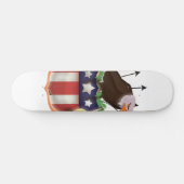 Amerikaanse vlag van Golden Eagle Persoonlijk Skateboard (Horizontaal)