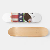 Amerikaanse vlag van Golden Eagle Persoonlijk Skateboard (Horizontaal)
