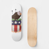 Amerikaanse vlag van Golden Eagle Persoonlijk Skateboard (Voorkant)