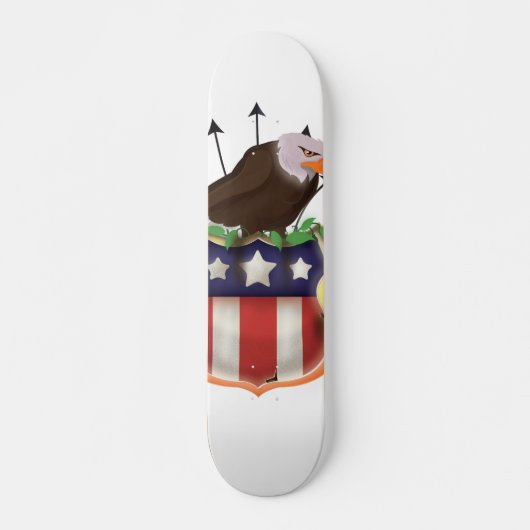 Amerikaanse vlag van Golden Eagle Persoonlijk Skateboard (Voorkant)