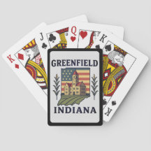 Amerikaanse vlag van Greenfield Indiana
