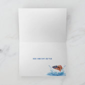 Amerikaanse vlag van hengels met vis kaart (Binnen)