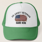 AMERIKAANSE VLAG VAN HET Amerikaanse VETERINAIRE Trucker Pet (Voorkant)