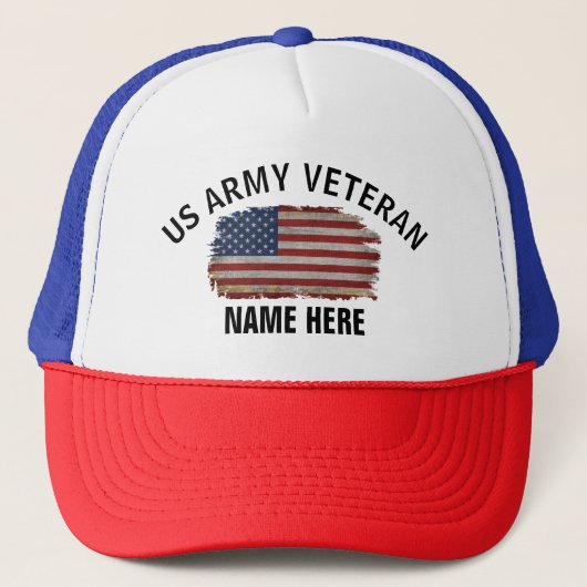 AMERIKAANSE VLAG VAN HET Amerikaanse VETERINAIRE Trucker Pet (Voorkant)