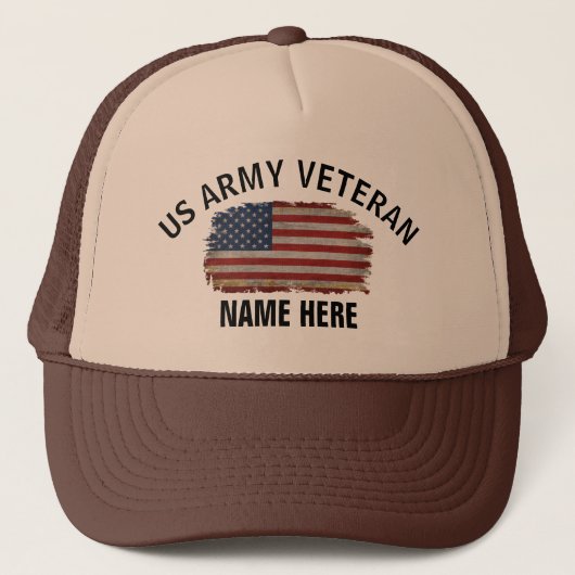 AMERIKAANSE VLAG VAN HET Amerikaanse VETERINAIRE Trucker Pet (Voorkant)