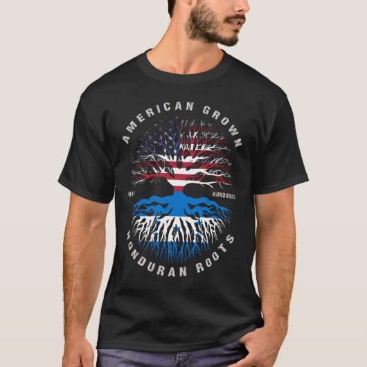 Amerikaanse vlag van Honduras T-shirt (Voorkant)