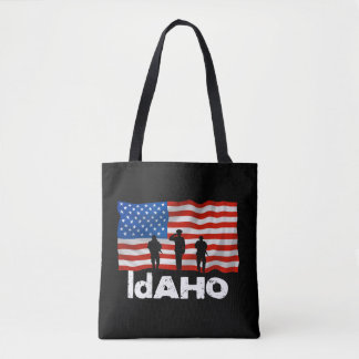 Amerikaanse vlag van Idaho Tote Bag