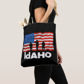 Amerikaanse vlag van Idaho Tote Bag (Dichtbij)