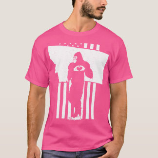 Amerikaanse vlag van Montana T-shirt