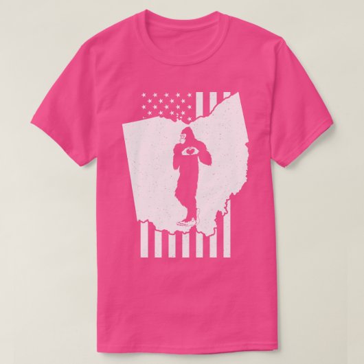 Amerikaanse vlag van Ohio T-shirt (Design voorkant)