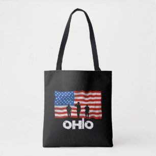 Amerikaanse vlag van Ohio Tote Bag