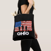 Amerikaanse vlag van Ohio Tote Bag (Dichtbij)