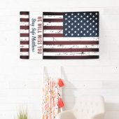 Amerikaanse vlag van Patriottisch-Amerikaans leger Spandoek (Insitu)