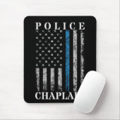 Amerikaanse vlag van politie Chaplain Muismat (Met muis)