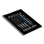 Amerikaanse vlag van politie Chaplain Notitieboek (Rechterzijde)